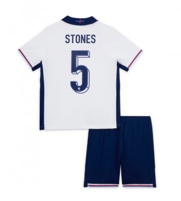 England John Stones #5 Hemmatröja Barn EM 2024 Kortärmad (+ Korta byxor)